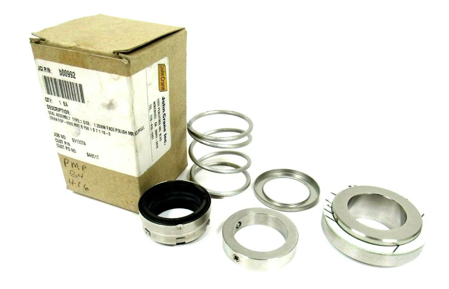 NEW JOHN CRANE B00992 SEAL ASSEMBLY TYPE 1 SIZE 1.250" FACE POLISH