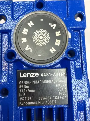 Used Varvel Motor w/ Lenze GSN04-1NHAR Worm Gearbox 33RPM 0.25kW Speed Reducers Michigan US | Maverick Industrial Sales #1395950