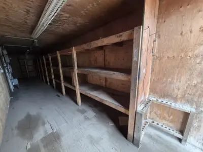 40 ft Insulated Shipping Container on a Skid w/ Shelving & Electrical - 24687