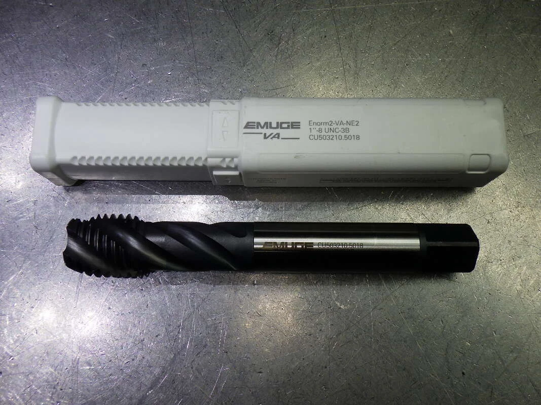 Emuge 1-8 3B 4 Flute HSS-E SF Bottom Tap .60" Shank CU503210.5018 (LOC987B)