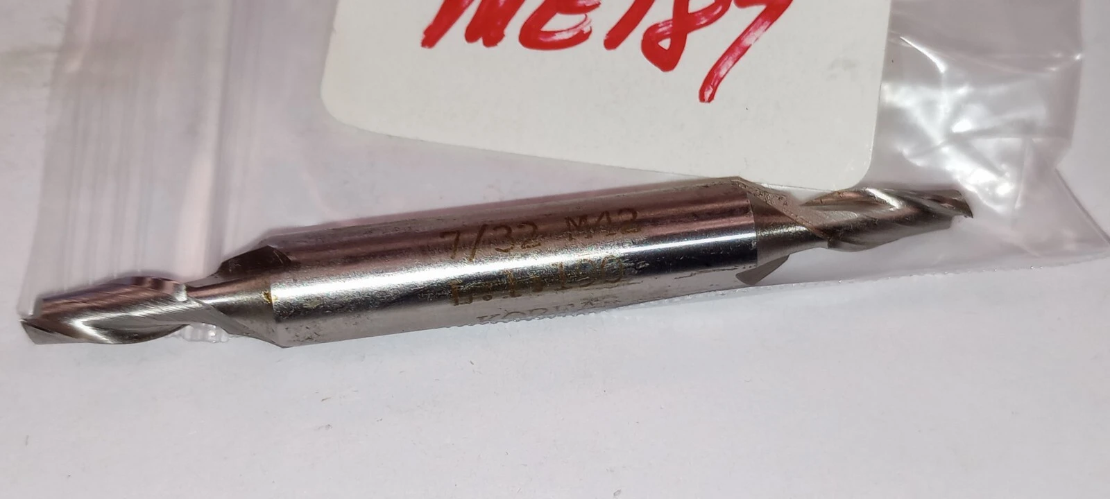 7/32" M42, L.1.190, 2 FLUTE  dual END MILL