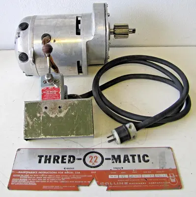 Collins 22A Thred-O-Matic Electric Motor with Switch 115V HS M