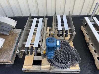 Used _UNKNOWN_ 6000K2836-R8. ADJUSTABLE GUARD RAILS Table Top Chain Conveyors Connecticut US | Litchfield Packaging Machinery #1370123