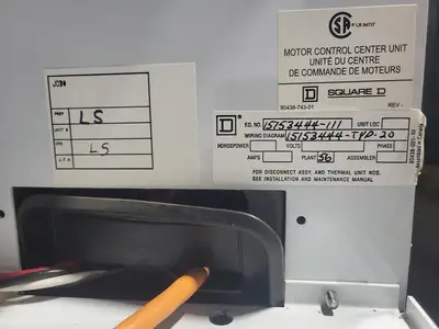 USED SQUARE D MODEL 6