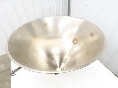 Stainless Vacuum Receiver Loader 30" Cone Hopper 26 Gal Injection Molding