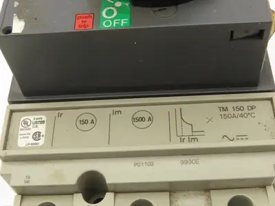 Schneider Electric TM150DP Circuit Breaker 150A 3-Pole 480V 3PH Rotary Knob