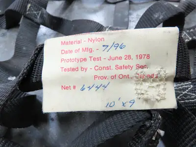 Miller 10'x 9' Nylon Cargo Net 1" Webbing w/Safety Snap Hooks