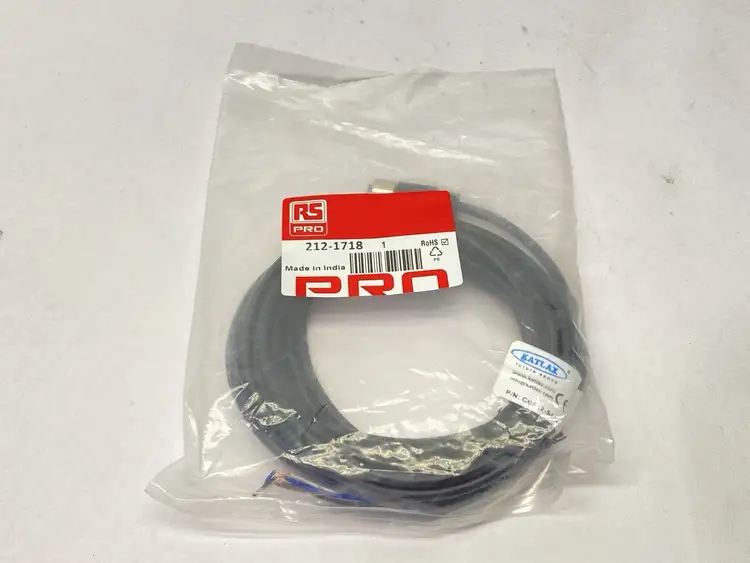 New | in-Stock RS PRO SINGLE ENDED CORDSET FEMALE M12 4-PIN 5M Cable & Wire | Maverick Industrial Sales #1100499