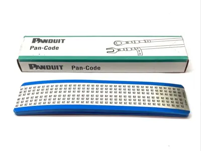 New | in-Stock Panduit Pan-Code Wire Marker Cards BOX OF 13 CARDS Cable & Wire Michigan US | Maverick Industrial Sales #1392503