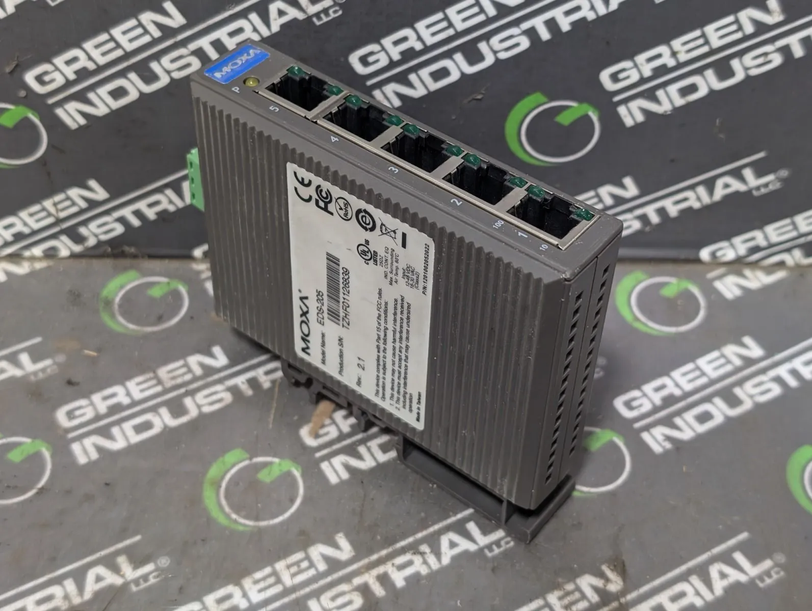 Moxa EDS-205 Unmanaged Ethernet Switch Rev. 2.1 Used
