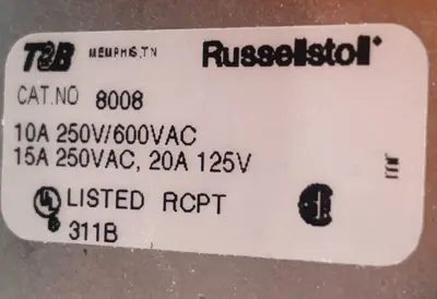NEW THOMAS & BETTS RUSSELLSTOLL 8008 RECEPTACLE