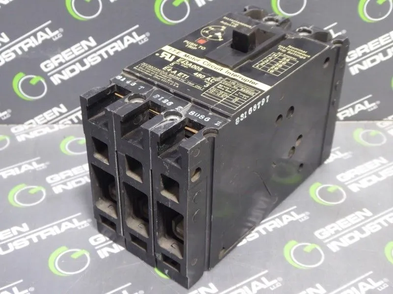 ITE E43A005 Motor Circuit Interrupter 5 Amps Circuit Breaker 480VAC 3 Pole Used