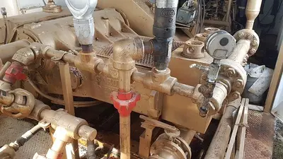 USED GARDNER DENVER PAH 4 1/2 X 8 TRIPLEX MUD PUMP