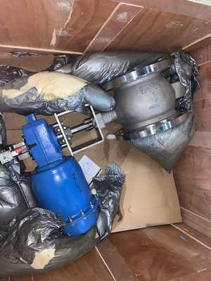 10" Jamesbury V-Ball Valve Air Operated Stainless New Storeroom Spare