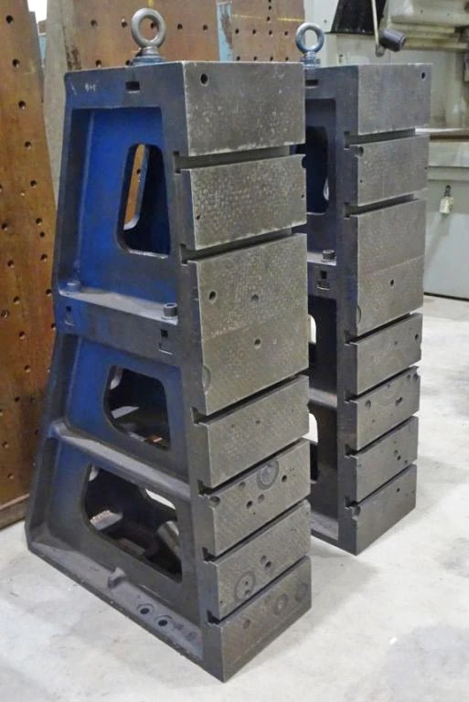 48″ X 12″ CAST IRON T-SLOTTED 4-PIECE ANGLE PLATE SET