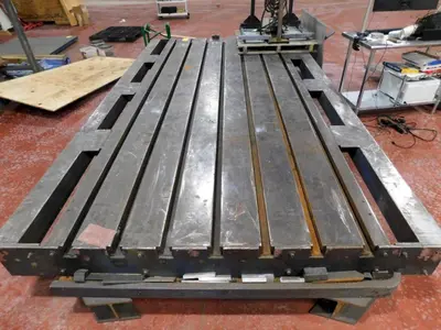 160" X 92" T-SLOT TABLE: YOBRO #24039