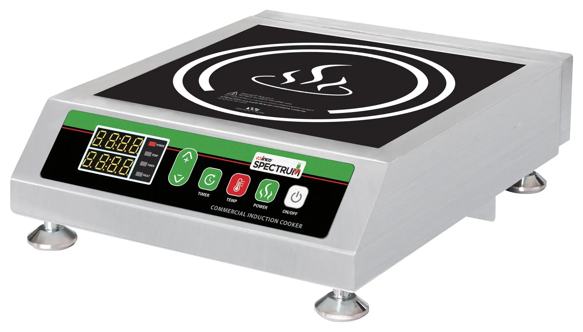 Winco Commercial Countertop Induction Cooker, 240V, 3400W (2 Set)