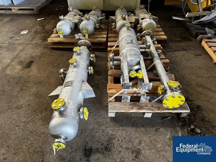 Used B E Peterson, Inc. 4" x 60" BE Peterson Distillation Column Reboiler Unit, 316 S/S, 200# Columns Ohio US | Federal Equipment Company #219413