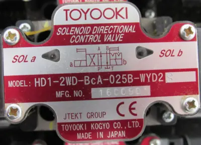 NEW TOYOOKI KOGYO HG11J5116 MANIFOLD NGL6115657 HD1-2WD-BCA-025B-WYD2-S