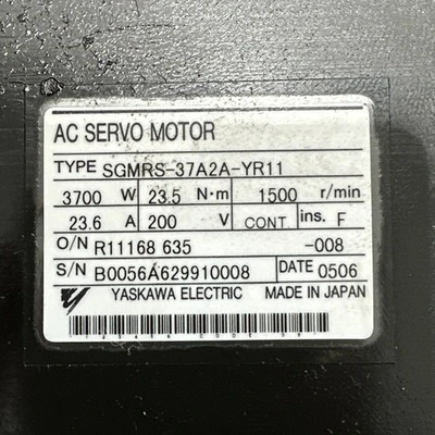 USED Yaskawa SGMRS-37A2A-YR11