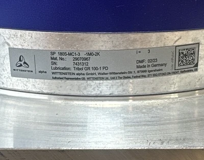 NEW Wittenstein SP 180S-MC1-3-1M0-2K