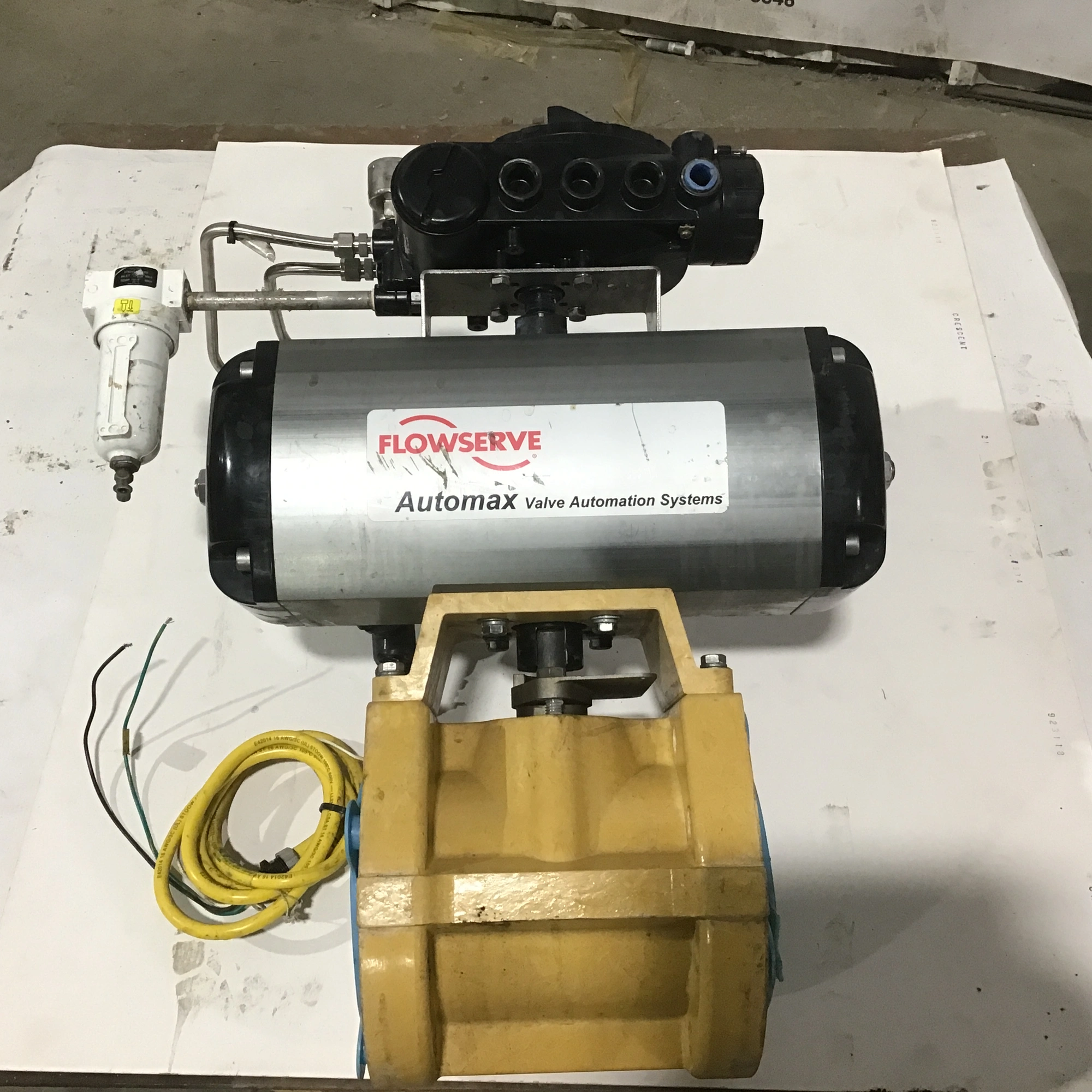 Flowserve AutoMax B150S07 Valve Actuator Pneumatic Positioner with Ball Valve