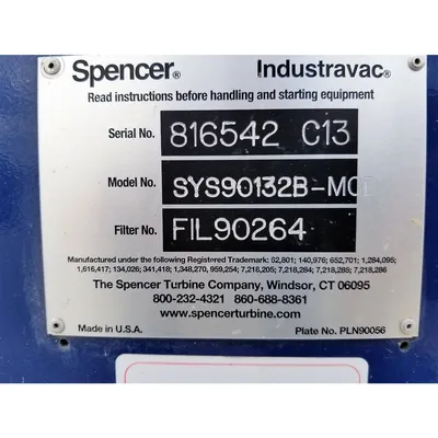 USED SPENCER SYS90132B-MOD