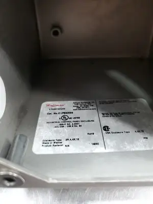 USED Hoffman E1PBGXSS Push Button Enclosure, 1 Hole, 304 Stainless Steel