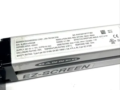 Used Banner SLSR30-450Q8, SLSR30-450AQ8 Light Curtains & Grids Michigan US | Maverick Industrial Sales #1473824
