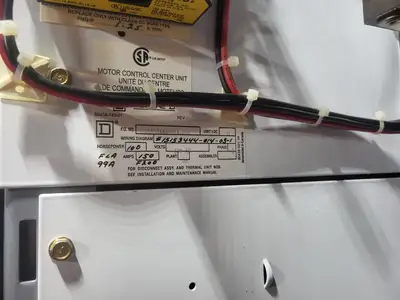 MCC Unit 100 hp, Nema 4