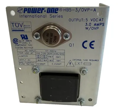 NEW POWER-ONE HB5-3/OVP-A POWER SUPPLY HB53OVPA