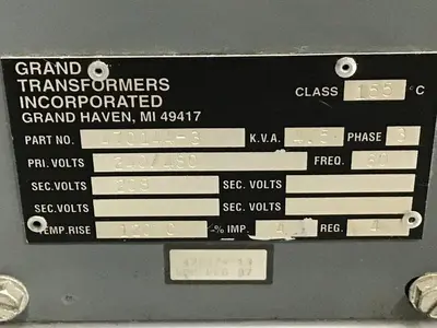 USED GRAND TRANSFORMERS 470144-3