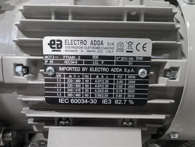 Plastifer Electro Adda VSB20 Low Pressure PolyFan Blower 294.3 CFM ~7.5" NSt New