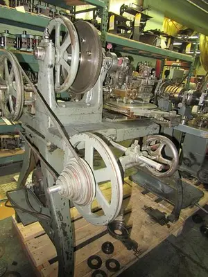 3382-385 Antique RA LIENHARD SUISSE Chaux-De-Fonds Horizontal & Vertical Rotary Engine TURNING / BROCADING MACHINE