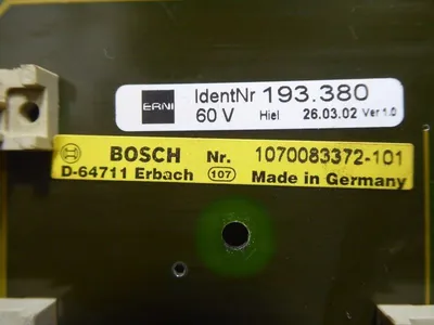 Bosch 1070083372-101 Power Supply Unit Control Board D-64711 Used