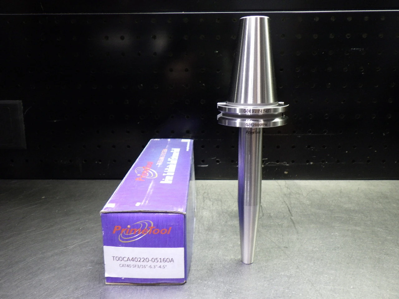 PrimeTool CAT40 3/16" Shrink Fit Tool Holder 6.3" Pro T00CA40220-05160A (LOC522)