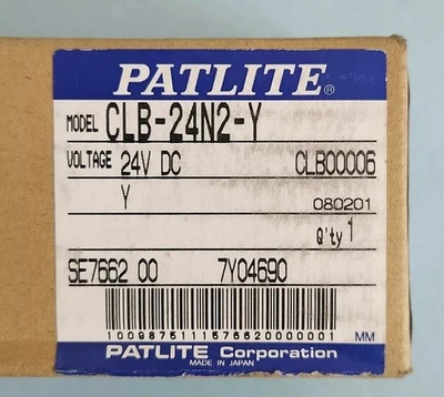 NEW Patlite CLB-24N2-Y24VDC