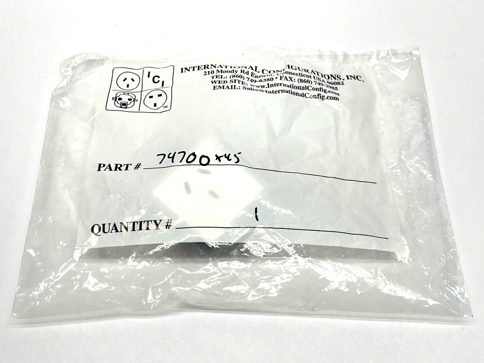 74700X45 | International Configurations  China Modular Outlet Type I 10A 250V - New