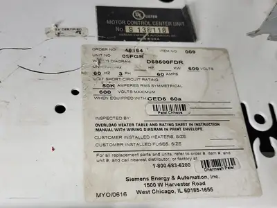 NEW SIEMENS CED63B060