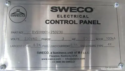 Used SWECO XS48S888BVCBP4SDTL Circular Screeners Illinois US | Aaron Equipment #141827
