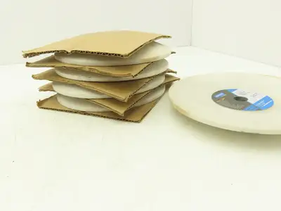 Norton 38A60-L6VBE 7 X 1 X 5/8 Dished Grinding Wheel 5/8" Bore x 1/4" W Lot of 5