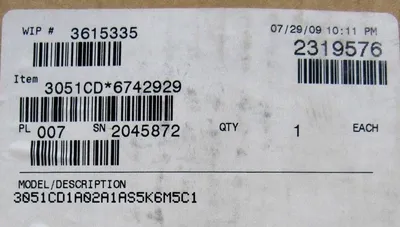 NEW ROSEMOUNT 0305AC62B11L4B4 PRESSURE TRANSMITTER 3051CD1A02A1AS5K6M5C1 3051CD