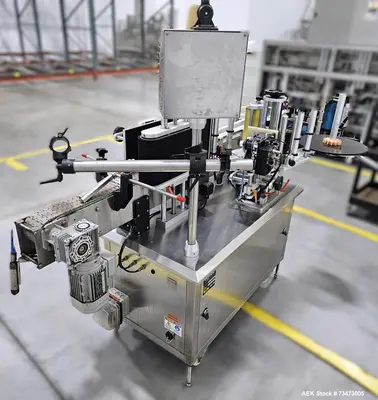 Used Hytek HTK-LBR Pressure Sensitive Wraparound Labeler