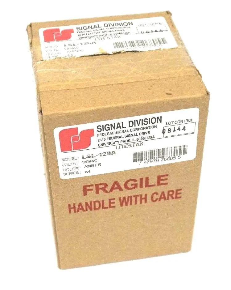 NEW SIGNAL DIVISION LSL-120A AMBER LITESTAK LSL120A