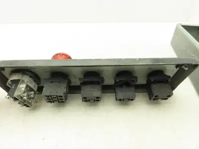 Hoffman E5PBG Pushbutton Electrical Enclosure 5 Hole 22/30mm Pushbutton E-Stop