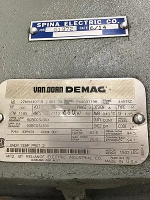 USED RELIANCE ELECTRIC P44G0719B