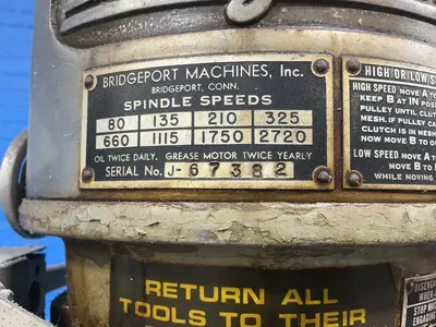 Used BRIDGEPORT 74754 Vertical Mills Ohio US | HGR 24 #1325959