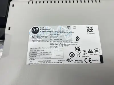 USED ALLEN-BRADLEY SER. A ELECTRONIC MOTOR STARTER, NON-REVERSING