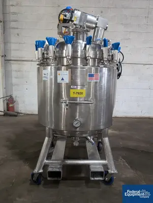 USED Pure-Flo Precision 500 Liter Pure Flo Precision Reactor, AL6XN S/S, 45/125#