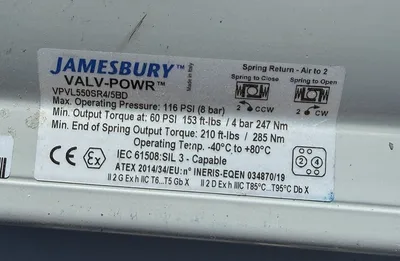JAMESBURY VPVL550SR4/5BD MISCELLANEOUS | EcReCon Inc (3)